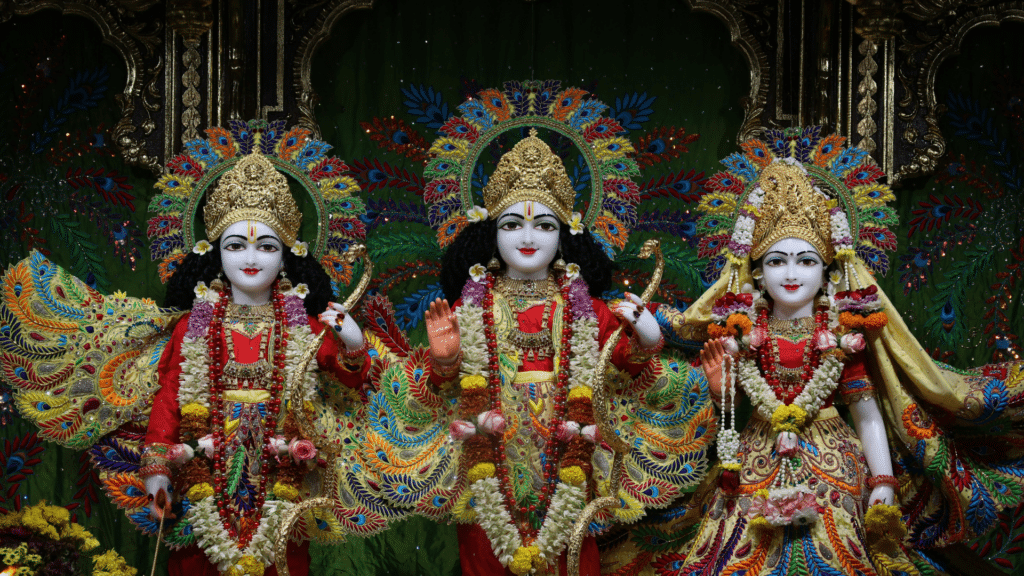 Ornate Hindu shrine showcasing Cambodia's vibrant spiritual heritage