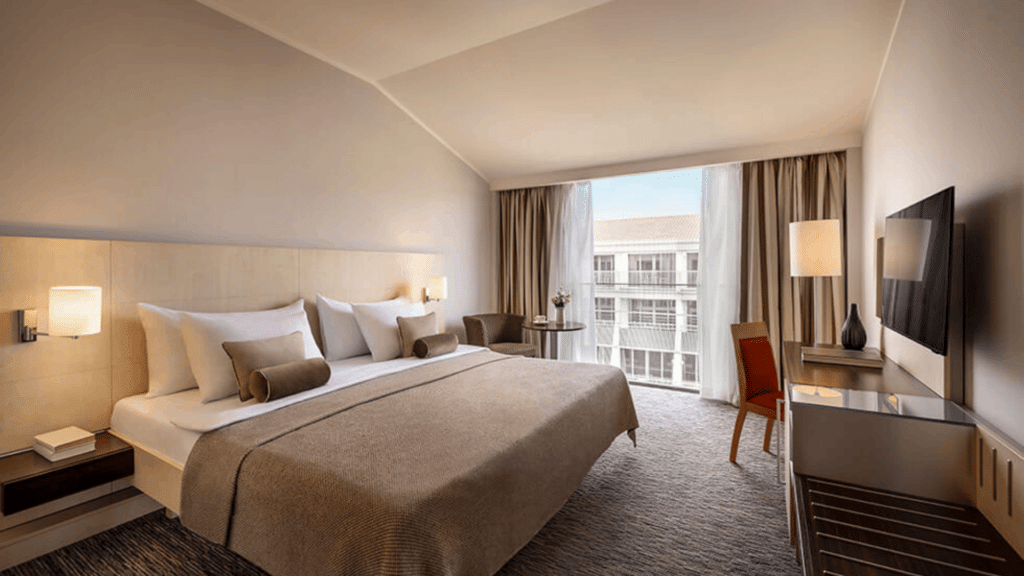 Modern guest room at Valamar Lacroma Hotel in Dubrovnik, Croatia, included in the 5-night Adriatic Blue stay